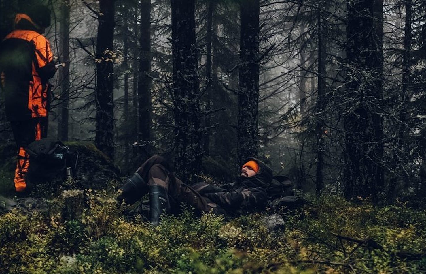 Hunters at rest