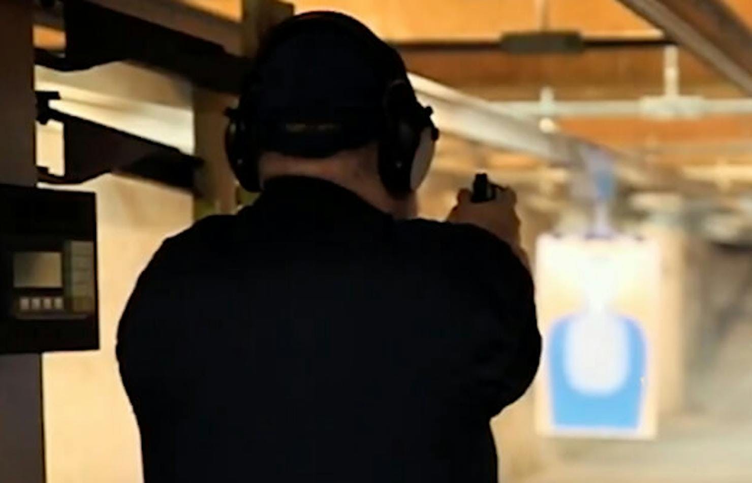 Pistol shooting at the Range